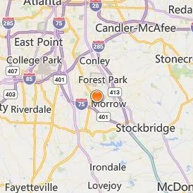 Clayton State University Location Map - City View