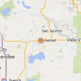 Coachella Valley Beauty College Beaumont Location Map - City View