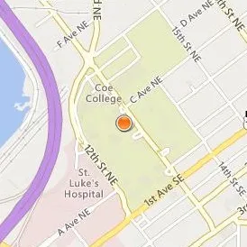 Coe College Location Map - Street View