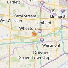 College of DuPage Location Map - City View