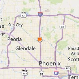 CollegeAmerica Phoenix Location Map - City View