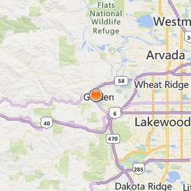 Colorado School of Mines Location Map - City View