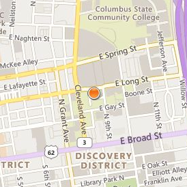 Columbus College of Art and Design Location Map - Street View