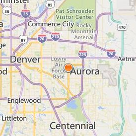 Concorde Career College Aurora Location Map - City View