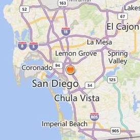 Concorde Career College San Diego Location Map - City View