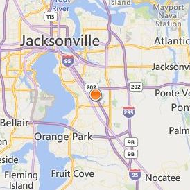 Concorde Career Institute Jacksonville Location Map - City View