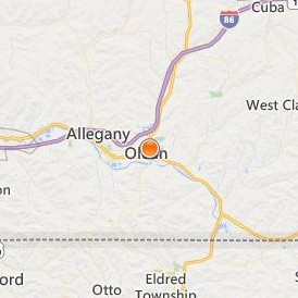 Continental School of Beauty Culture Olean Location Map - City View