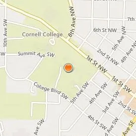 Cornell College Location Map - Street View
