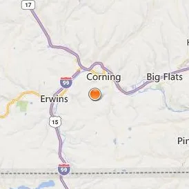 SUNY Corning Community College Location Map - City View