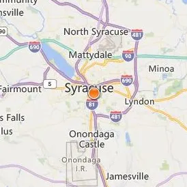 Pomeroy College of Nursing at Crouse Hospital Location Map - City View
