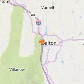 Dalton State College Location Map - City View