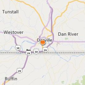 Danville Regional Medical Center School of Health Professions Location Map - City View