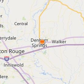 Denham Springs Beauty School Location Map - City View