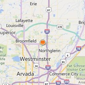 DeVry University Colorado Location Map - City View