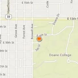 Doane University Location Map - Street View
