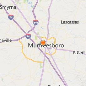 Daymar Institute Murfreesboro Location Map - City View