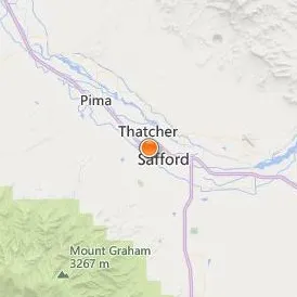 Eastern Arizona College Location Map - City View