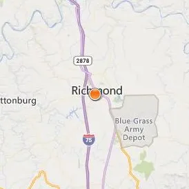 Eastern Kentucky University Location Map - City View