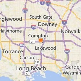 Compton College Location Map - City View