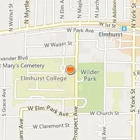 Elmhurst University Location Map - Street View