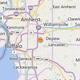 Empire Beauty School Buffalo Location Map - City View