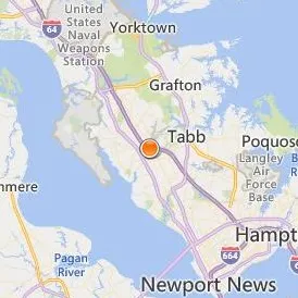 Empire Beauty School Newport News Location Map - City View
