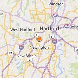 American Institute West Hartford Location Map - City View