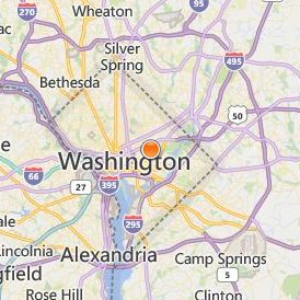 Gallaudet University Location Map - City View