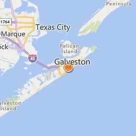Galveston College Location Map - City View