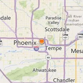 GateWay Community College Phoenix Location Map - City View