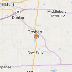 Goshen College Location Map - City View