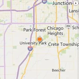 Governors State University Location Map - City View