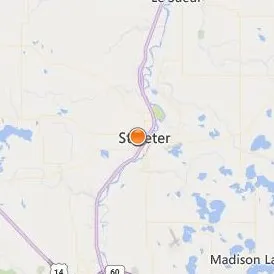 Gustavus Adolphus College Location Map - City View