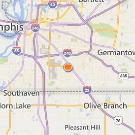Health Tech Institute of Memphis Location Map - City View