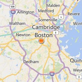 Hellenic College Holy Cross Greek Orthodox School of Theology Location Map - City View
