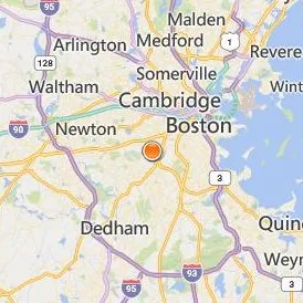Hellenic College Holy Cross Greek Orthodox School of Theology Location Map - City View