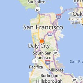 Hilltop Beauty School Location Map - City View