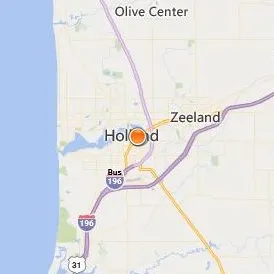 Hope College Location Map - City View