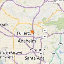 Hope International University Location Map - City View