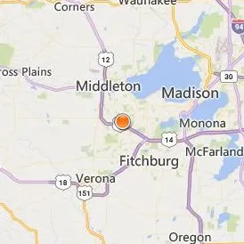 Academy of Beauty Professionals Madison Location Map - City View