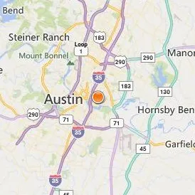 Huston Tillotson University Location Map - City View