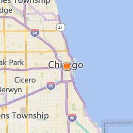Illinois Media School Chicago Location Map - City View