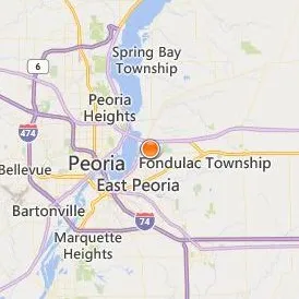 Illinois Central College Location Map - City View