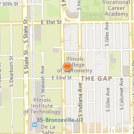 Illinois College of Optometry Location Map - Street View