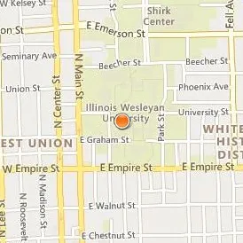 Illinois Wesleyan University Location Map - Street View