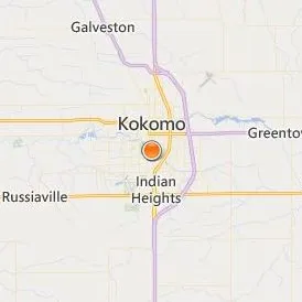 Indiana University Kokomo Location Map - City View