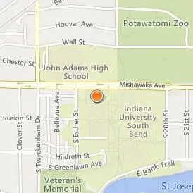 Indiana University South Bend Location Map - Street View