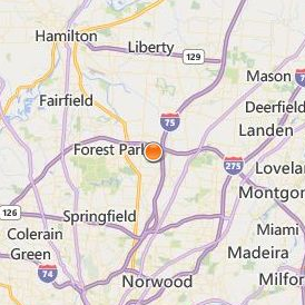 Ross Medical Education Center Cincinnati Location Map - City View