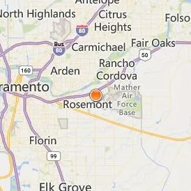 InterCoast Colleges Rancho Cordova Location Map - City View