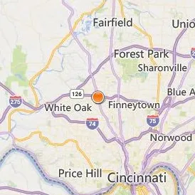 Empire Beauty School Cincinnati Location Map - City View